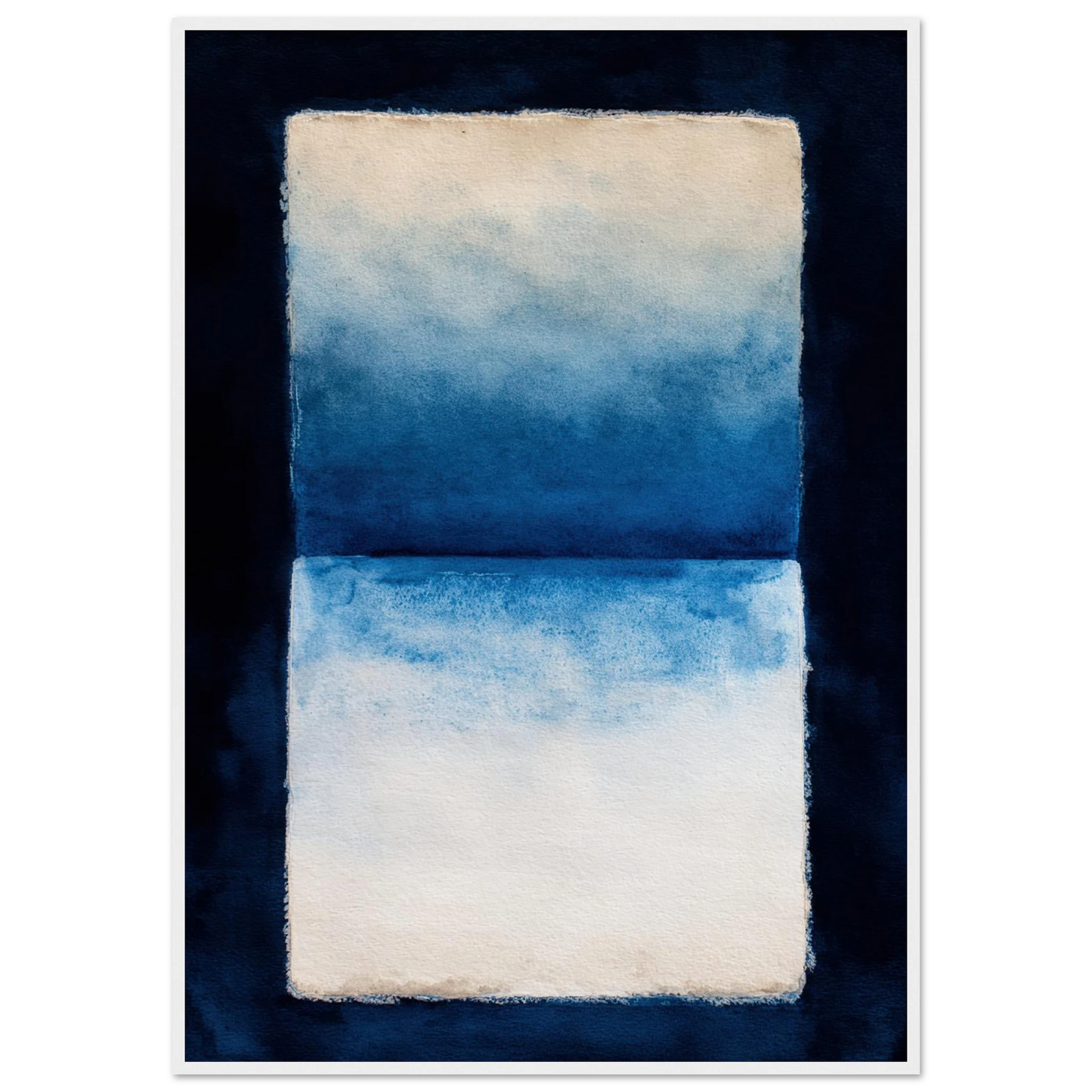 Oceanic Triptych - Framed Poster - 30x40 cm / 12x16″ - Black frame