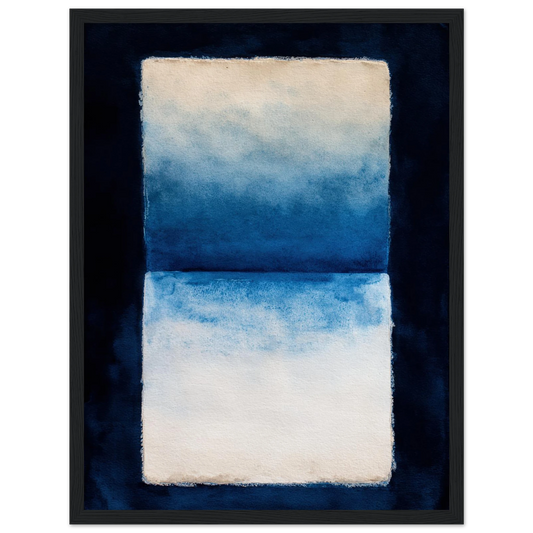 Oceanic Triptych - Framed Poster - 30x40 cm / 12x16″ - Black frame