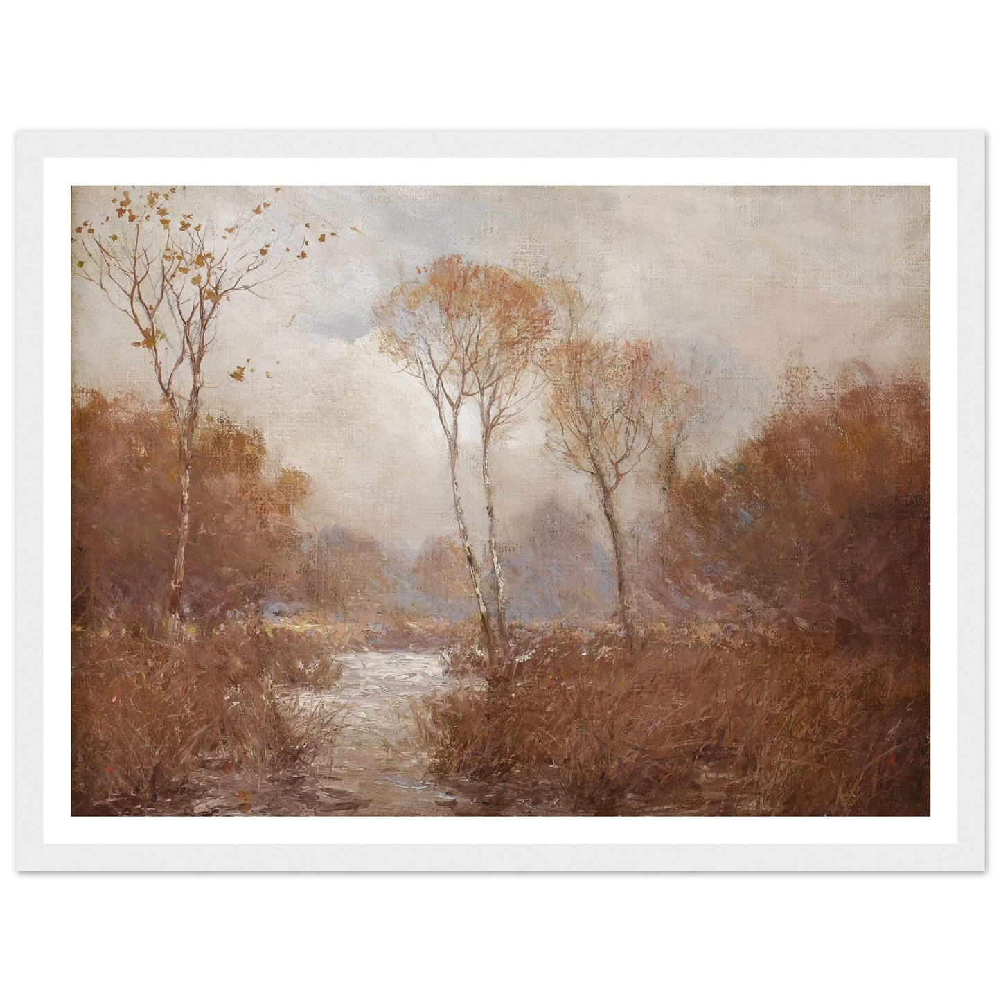 October Landscape Art Print | Julian Onderdonk - Framed Poster - 30x40 cm / 12x16″ - Black frame