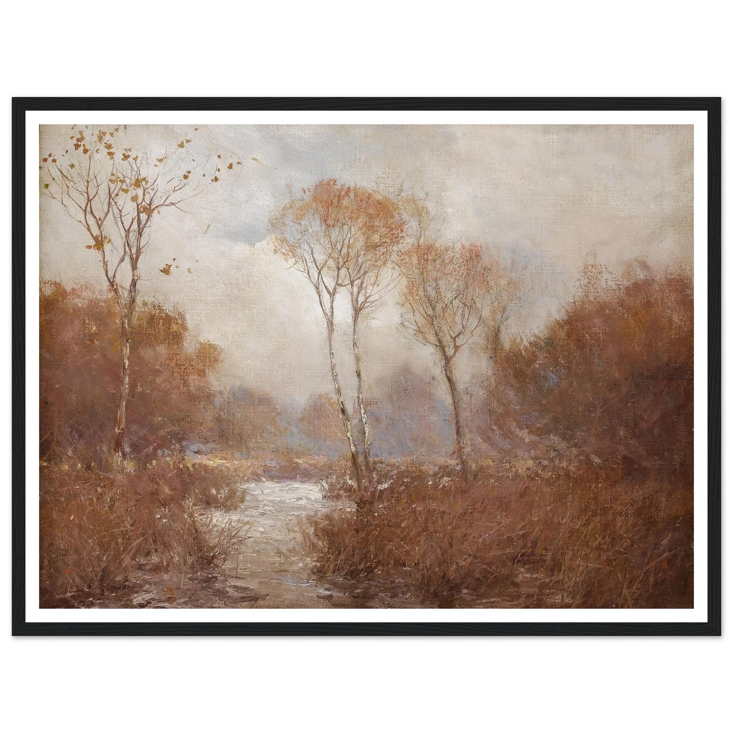 October Landscape Art Print | Julian Onderdonk - Framed Poster - 30x40 cm / 12x16″ - Black frame
