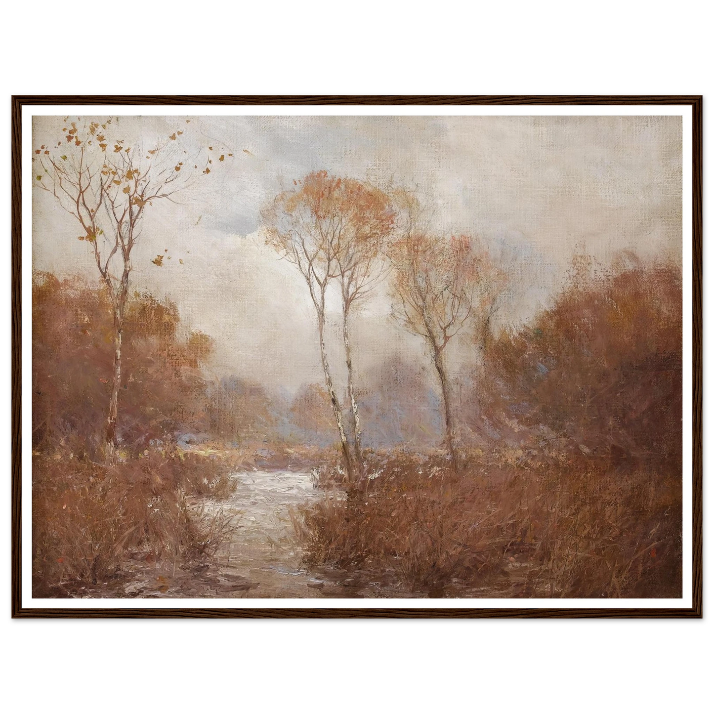 October Landscape Art Print | Julian Onderdonk - Framed Poster - 30x40 cm / 12x16″ - Black frame