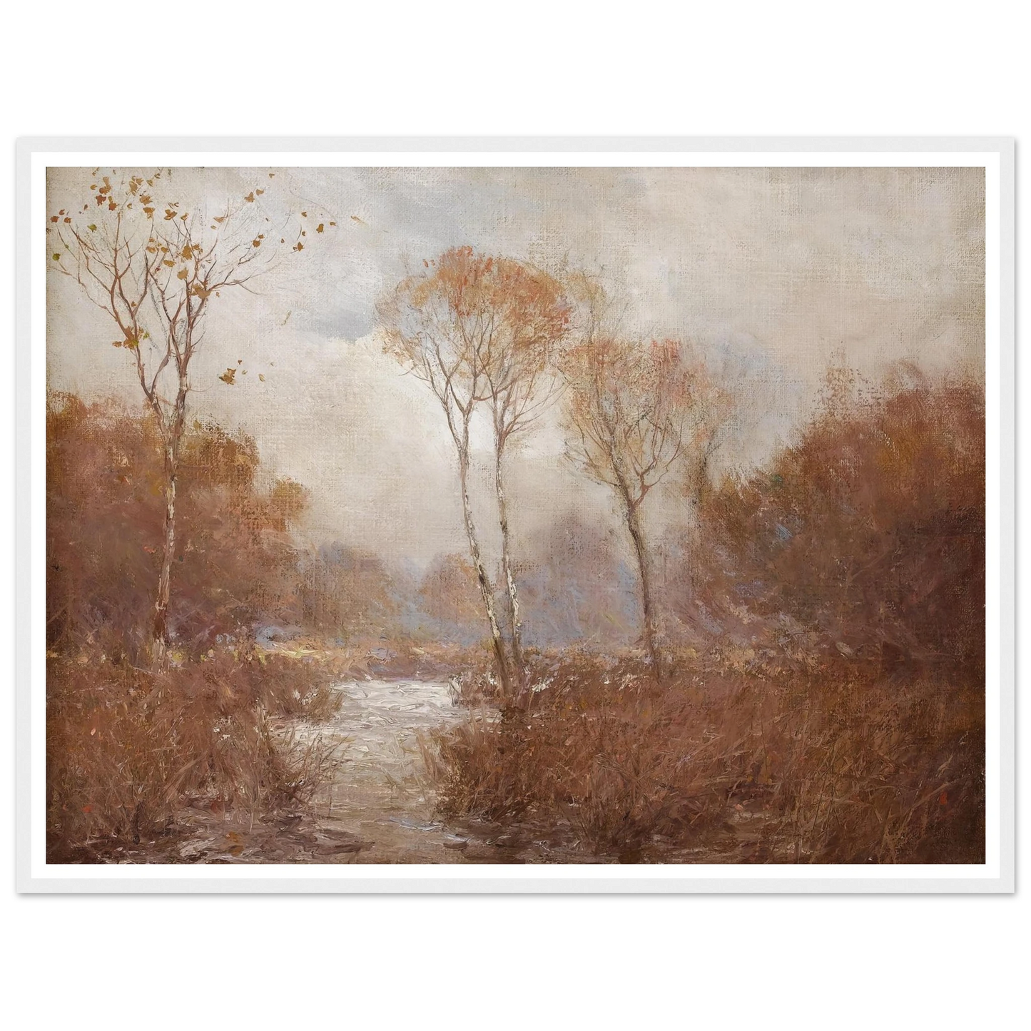 October Landscape Art Print | Julian Onderdonk - Framed Poster - 30x40 cm / 12x16″ - Black frame
