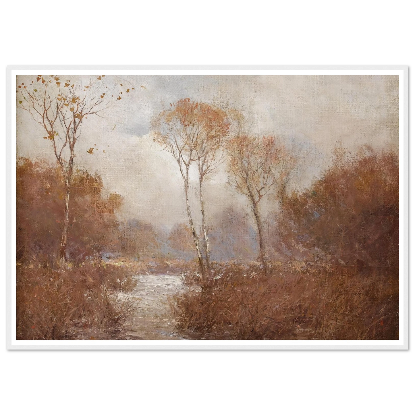 October Landscape Art Print | Julian Onderdonk - Framed Poster - 30x40 cm / 12x16″ - Black frame