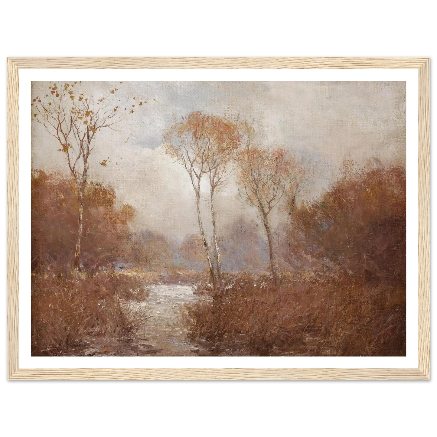 October Landscape Art Print | Julian Onderdonk - Framed Poster - 30x40 cm / 12x16″ - Black frame