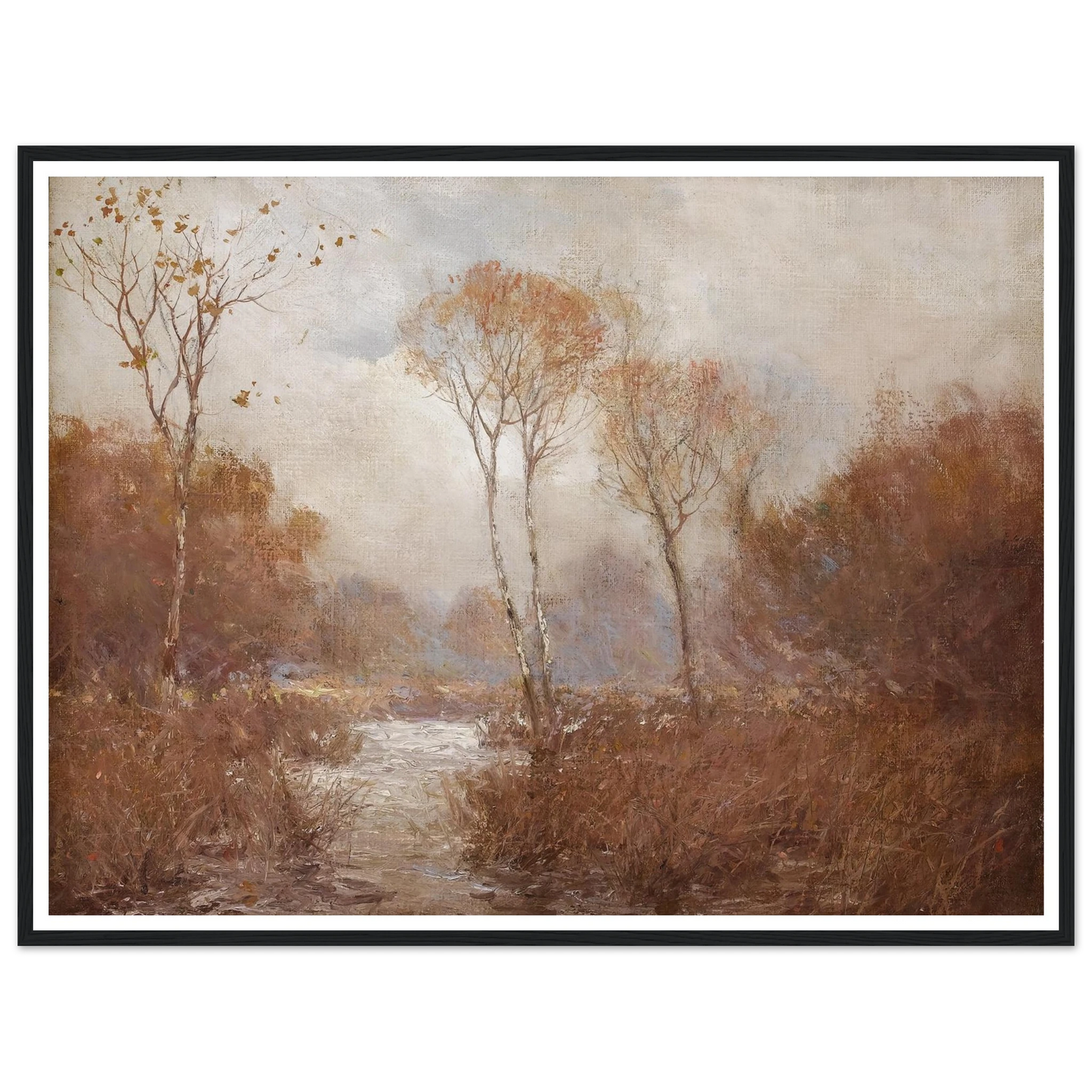 October Landscape Art Print | Julian Onderdonk - Framed Poster - 30x40 cm / 12x16″ - Black frame