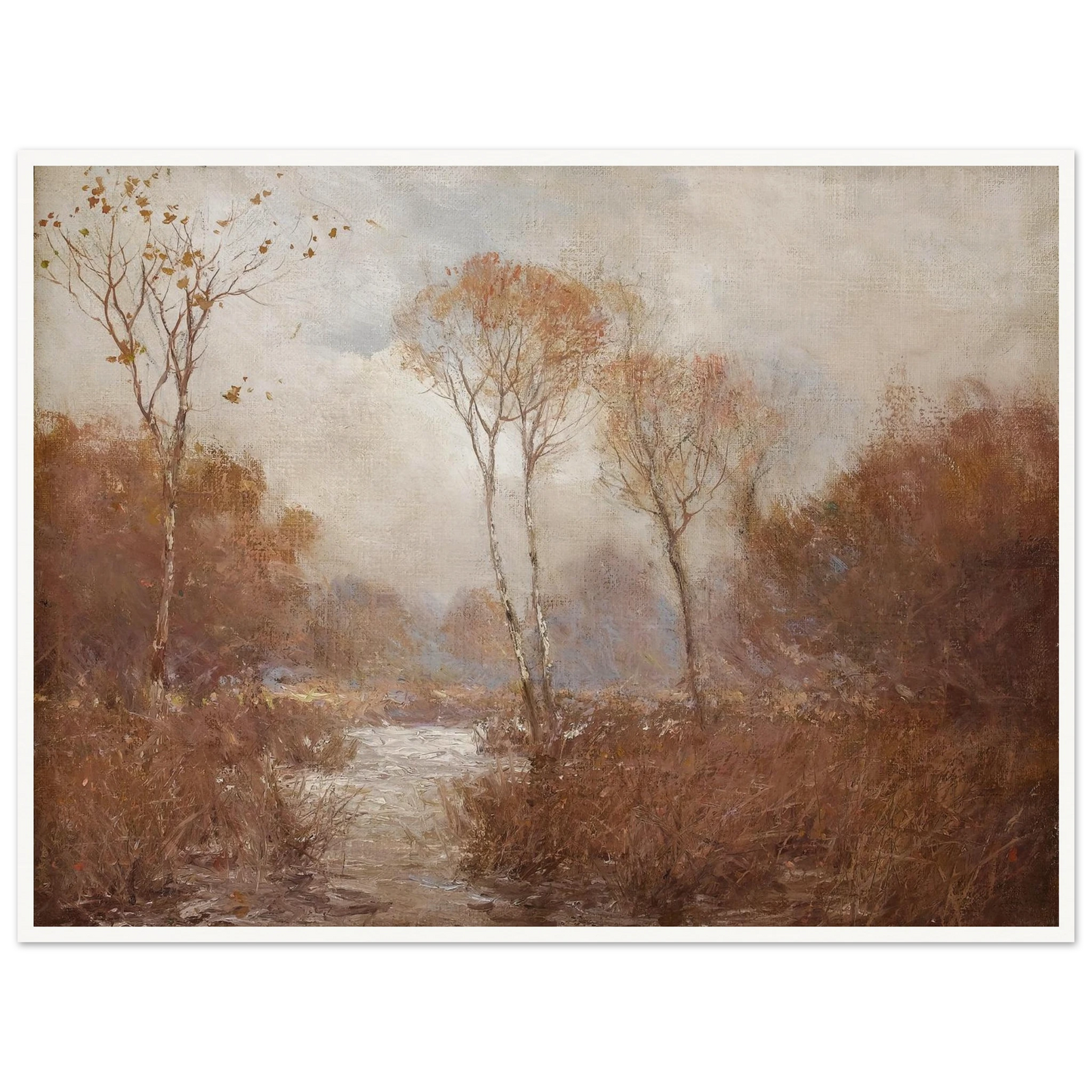 October Landscape Art Print | Julian Onderdonk - Framed Poster - 30x40 cm / 12x16″ - Black frame