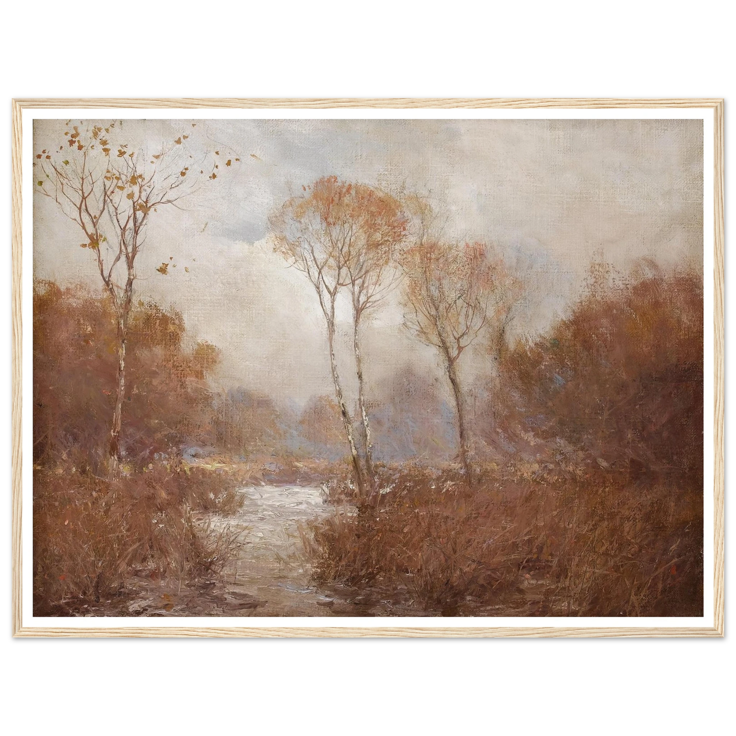 October Landscape Art Print | Julian Onderdonk - Framed Poster - 30x40 cm / 12x16″ - Black frame