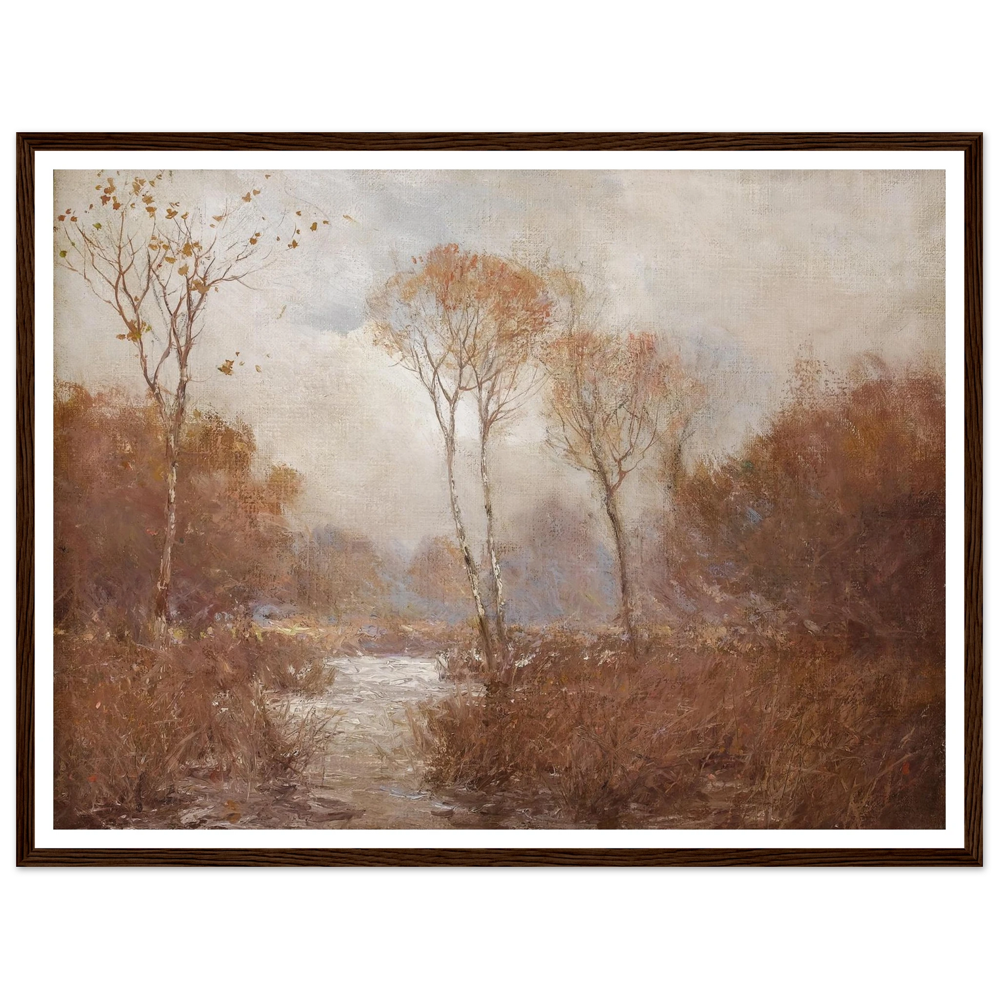 October Landscape Art Print | Julian Onderdonk - Framed Poster - 30x40 cm / 12x16″ - Black frame
