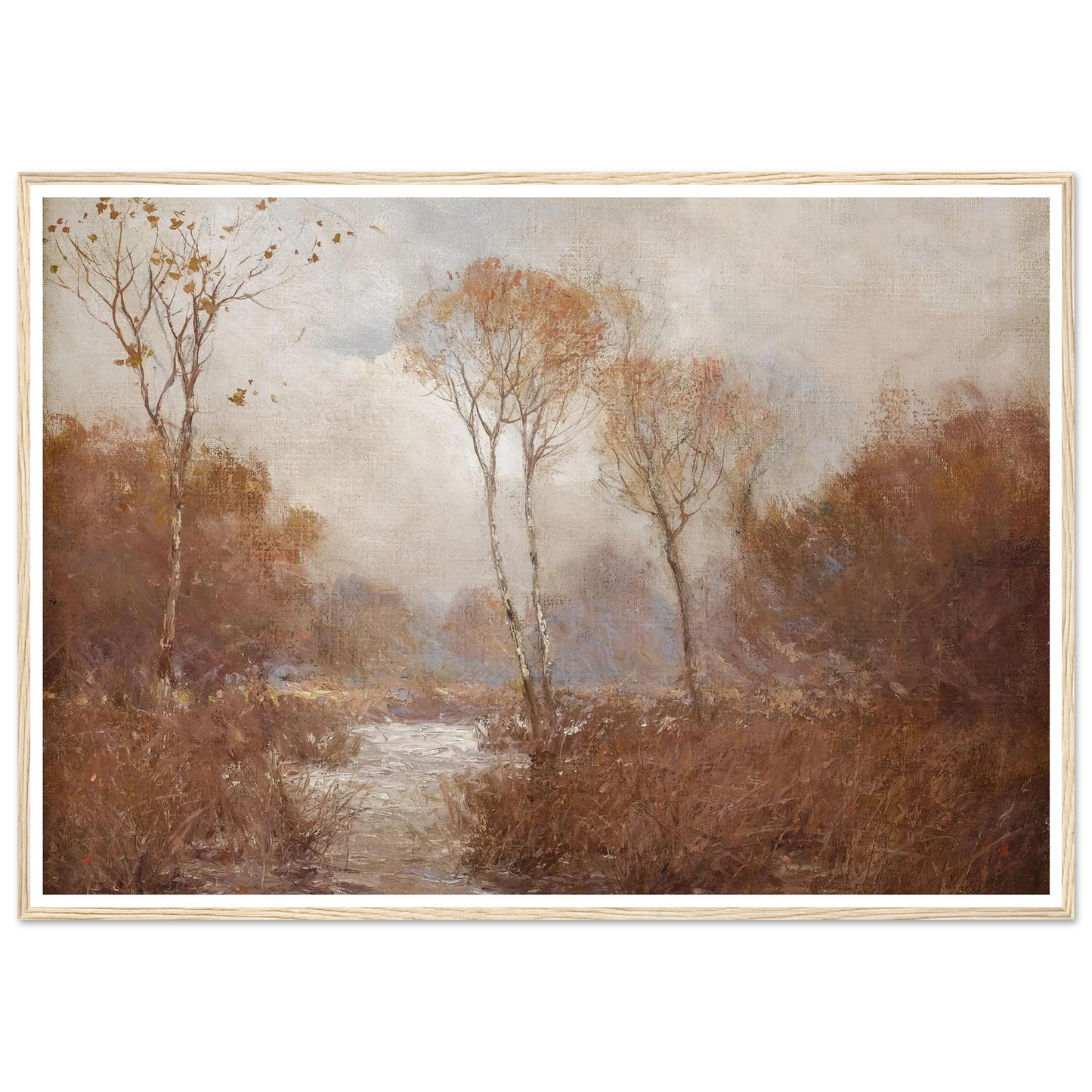 October Landscape Art Print | Julian Onderdonk - Framed Poster - 30x40 cm / 12x16″ - Black frame