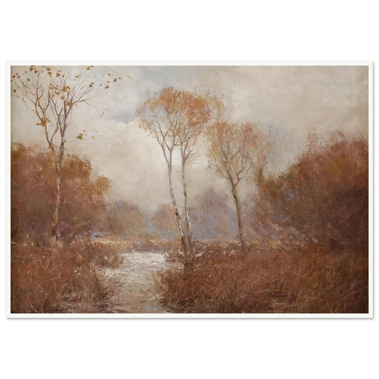 October Landscape Art Print | Julian Onderdonk - Framed Poster - 30x40 cm / 12x16″ - Black frame