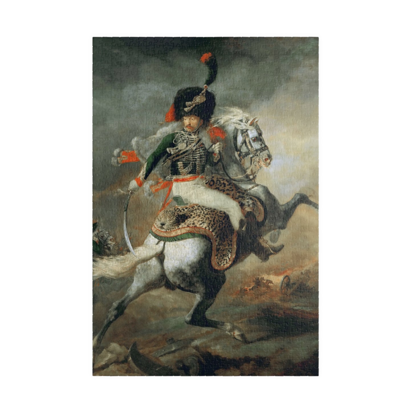 Officer of the Imperial Guard on Horseback | Théodore Géricault - - 252 pcs (Vertical) - 