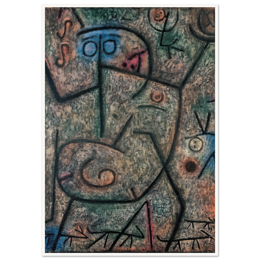 Oh! These Rumors! (1939) Art Print | Paul Klee - Framed Poster - 30x40 cm / 12x16″ - Black frame