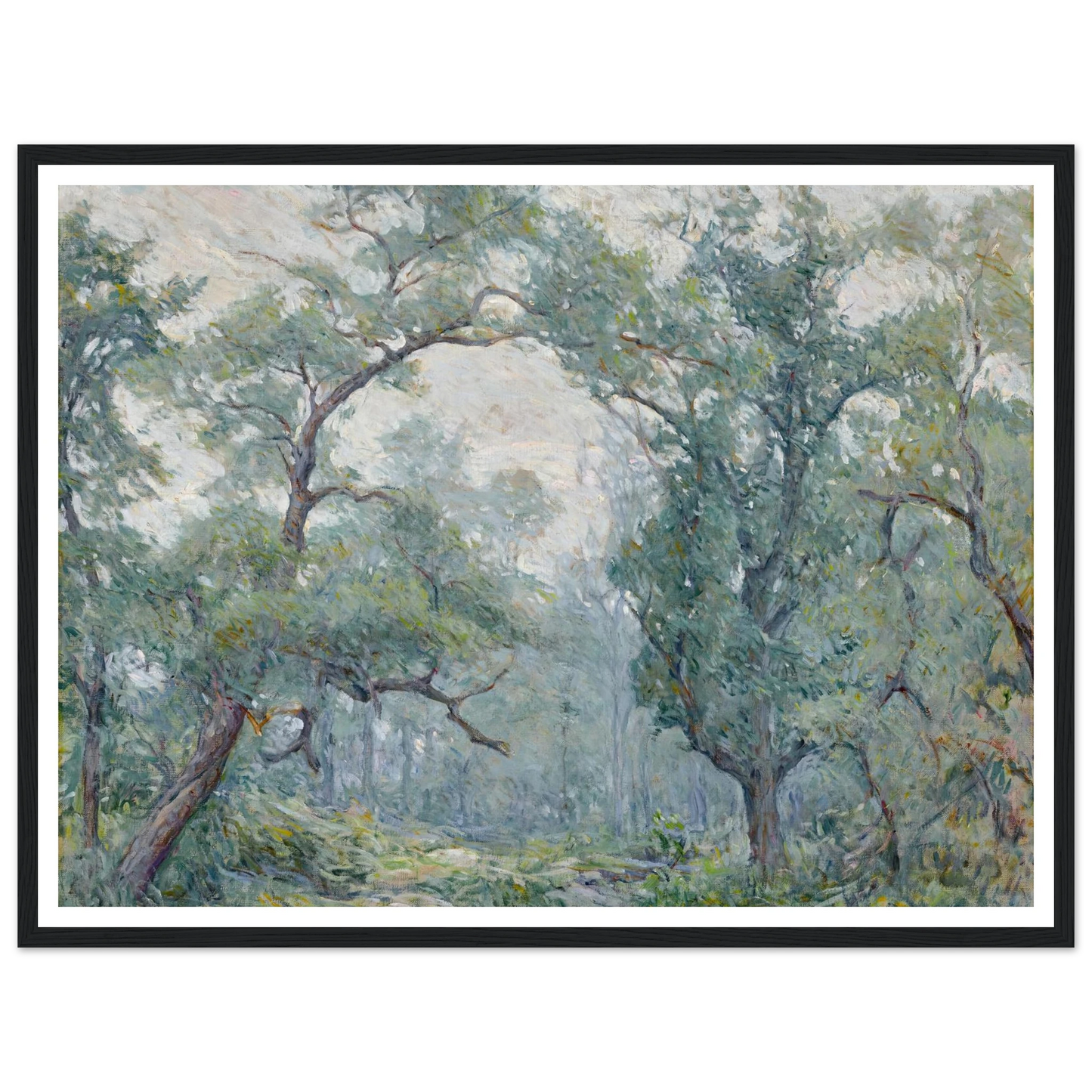 Old Willows Art Print | Robert Reid - Framed Poster - 30x40 cm / 12x16″ - Black frame