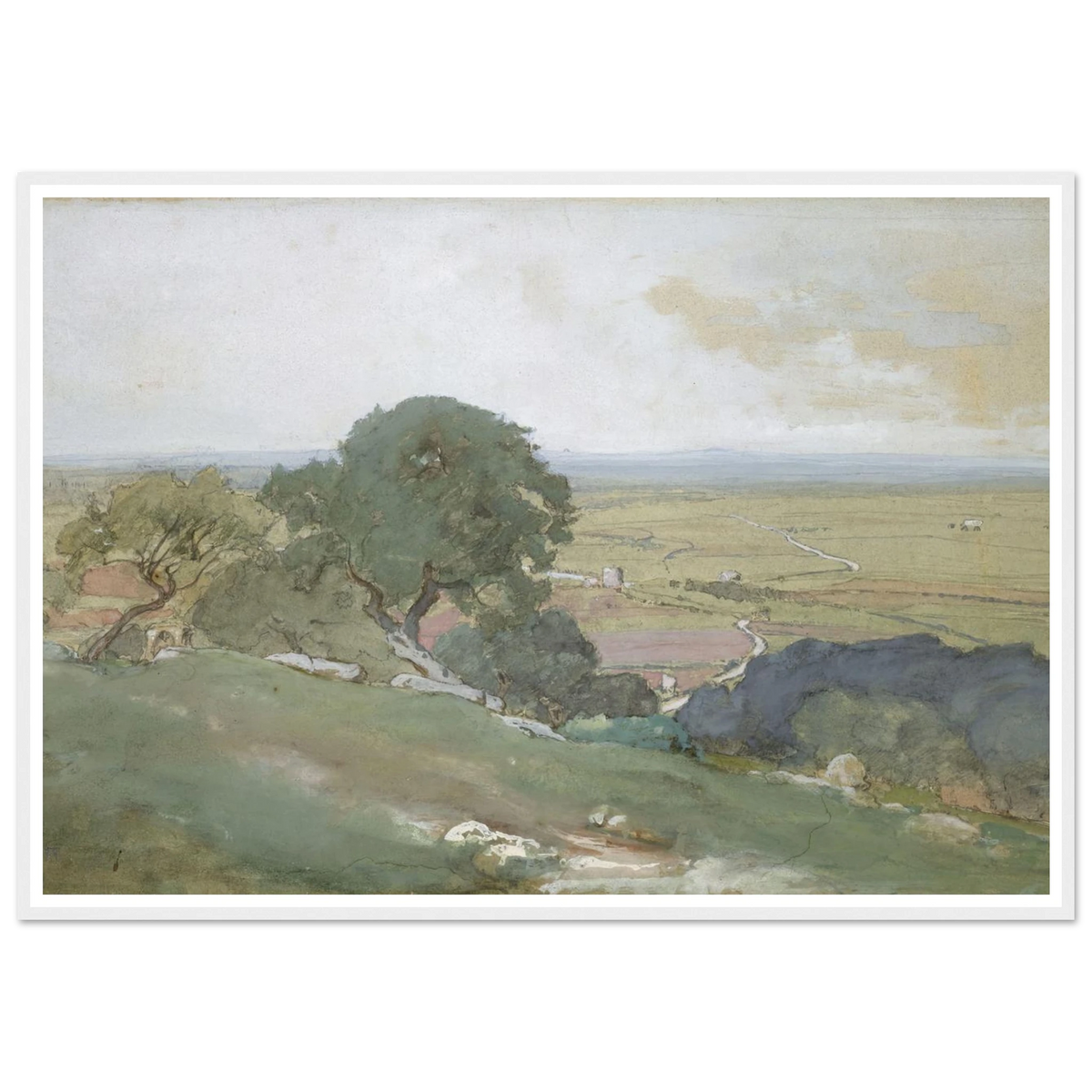 George Innes Olive Trees at Tivoli (1873) Art Print | George Inness – Quipham ...