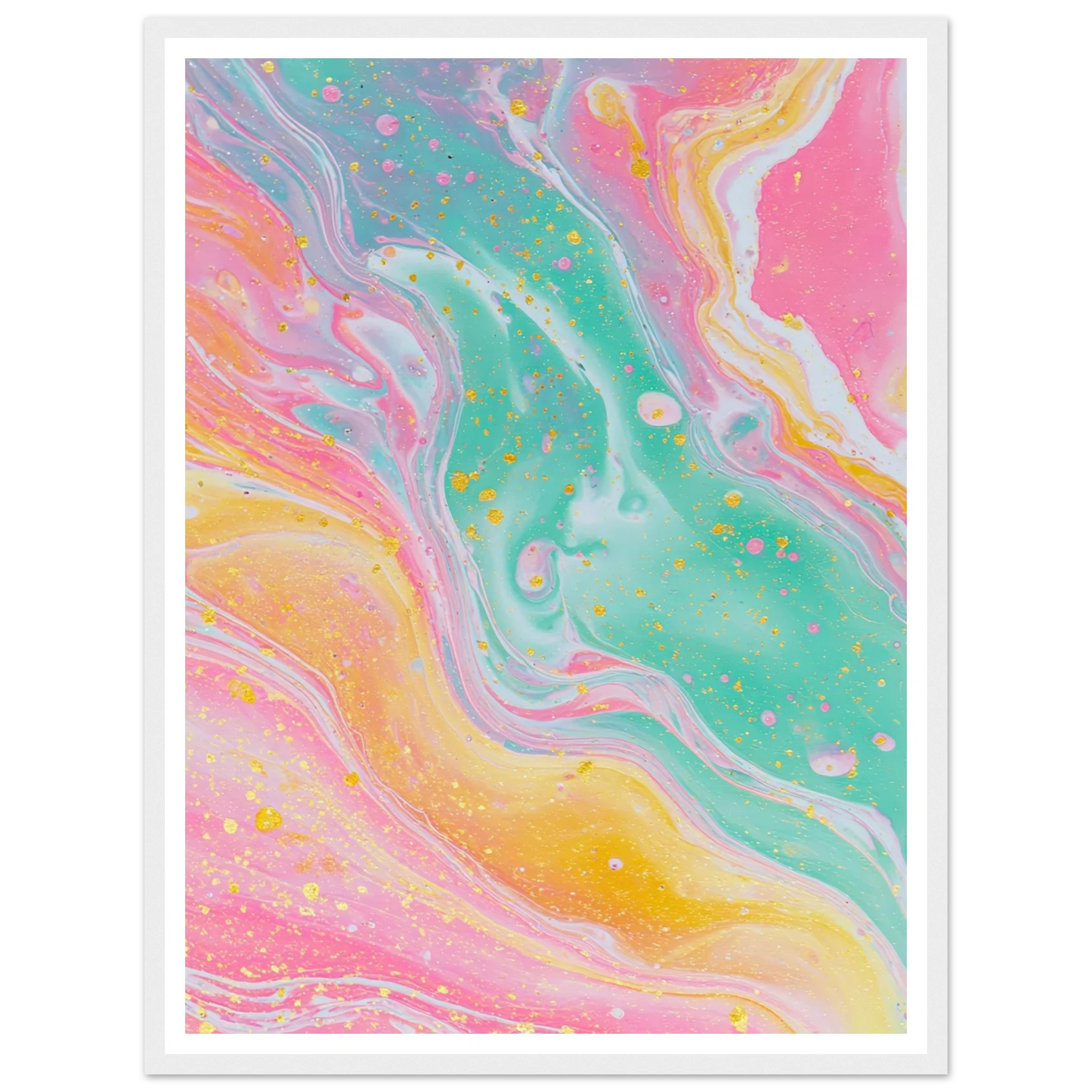 Opaline Softness - Framed Poster - 30x40 cm / 12x16″ - Black frame