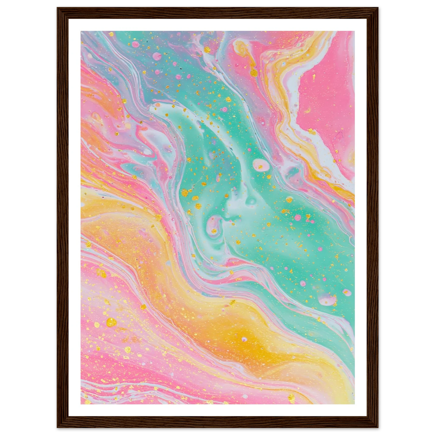 Opaline Softness - Framed Poster - 30x40 cm / 12x16″ - Black frame