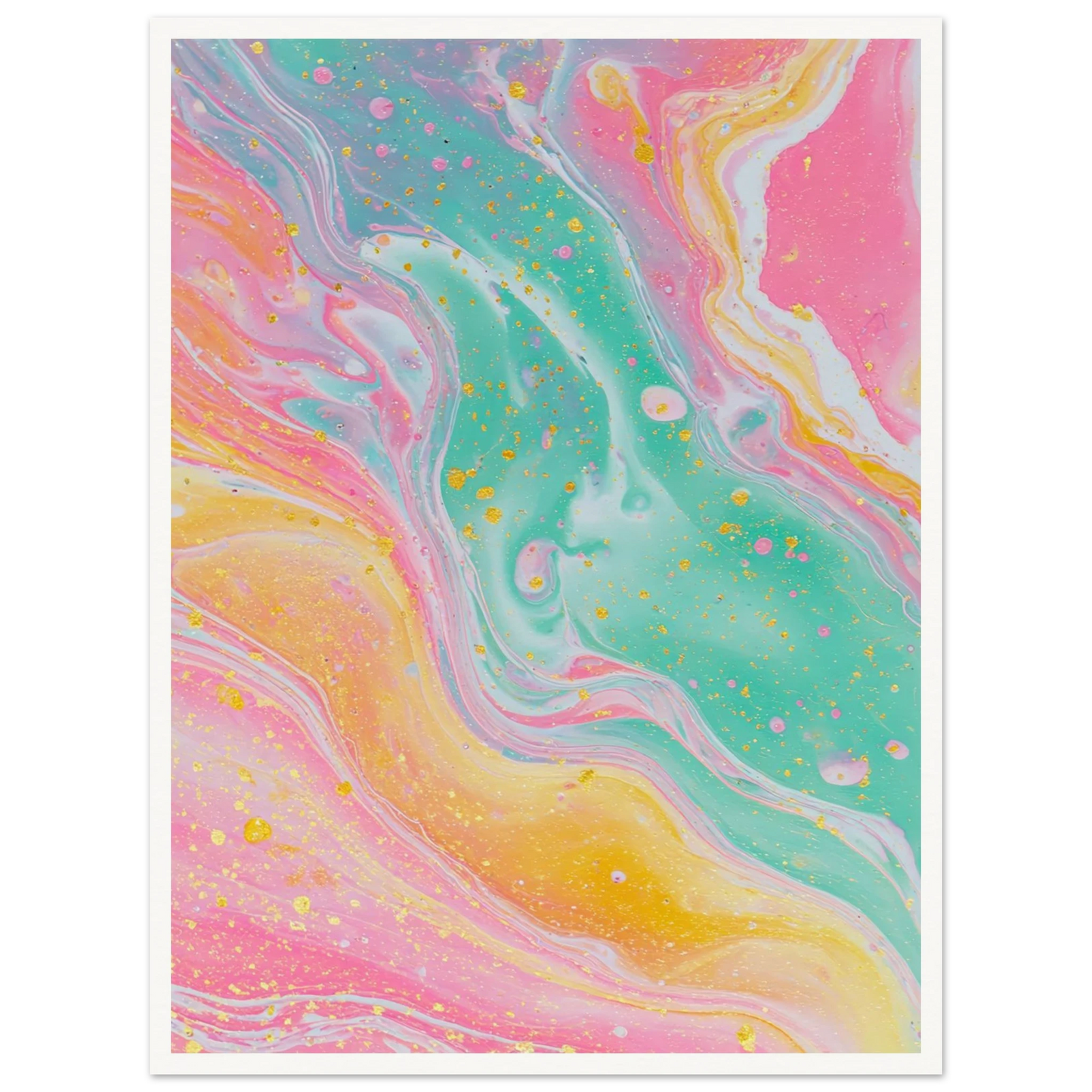 Opaline Softness - Framed Poster - 30x40 cm / 12x16″ - Black frame