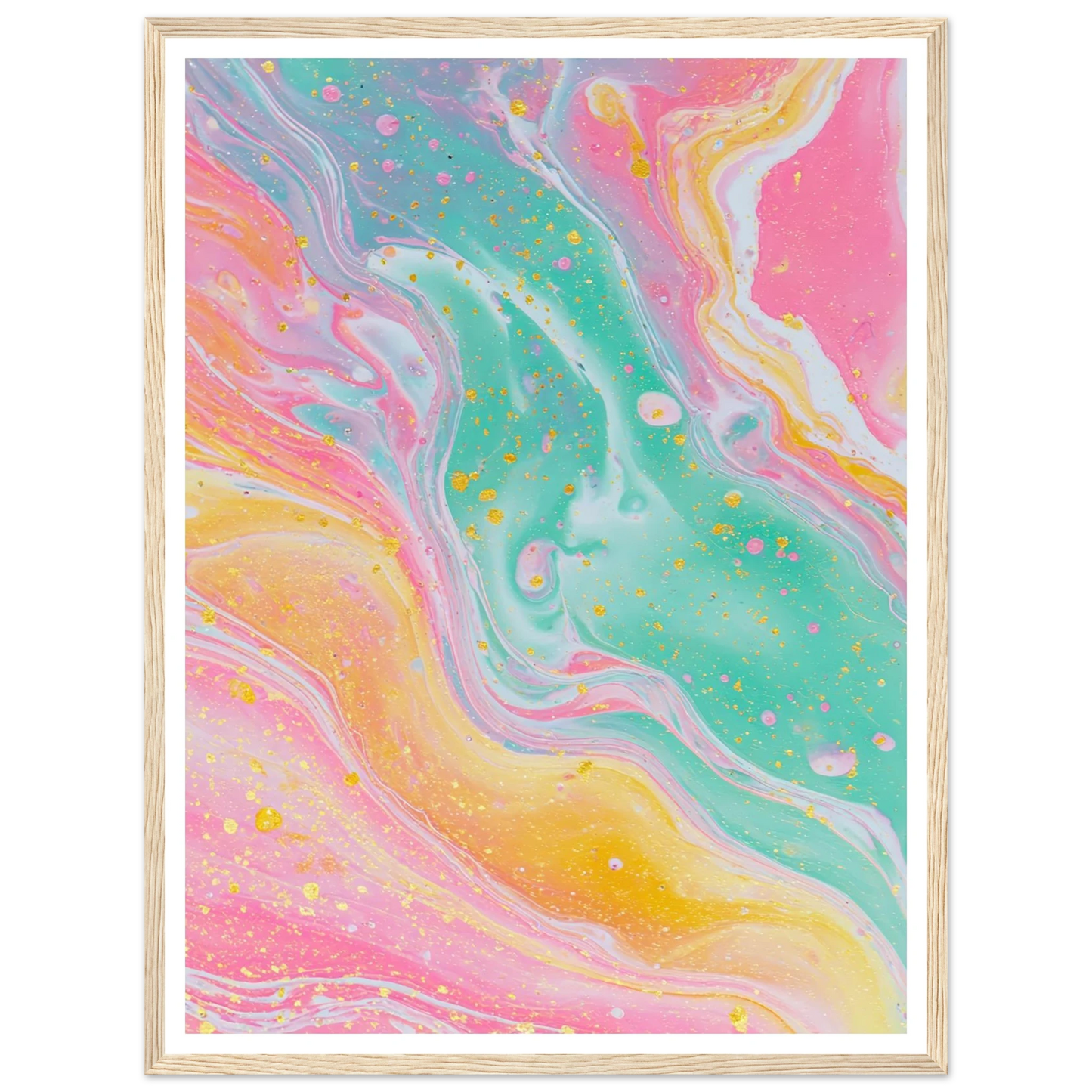 Opaline Softness - Framed Poster - 30x40 cm / 12x16″ - Black frame