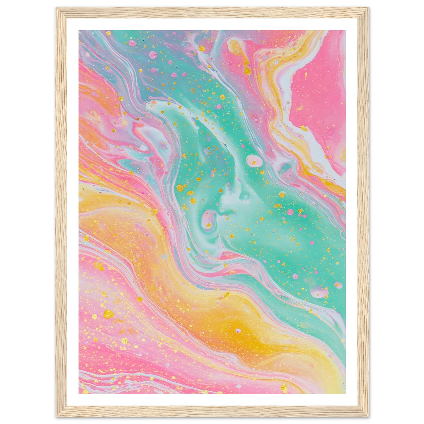 Opaline Softness - Framed Poster - 30x40 cm / 12x16″ - Black frame