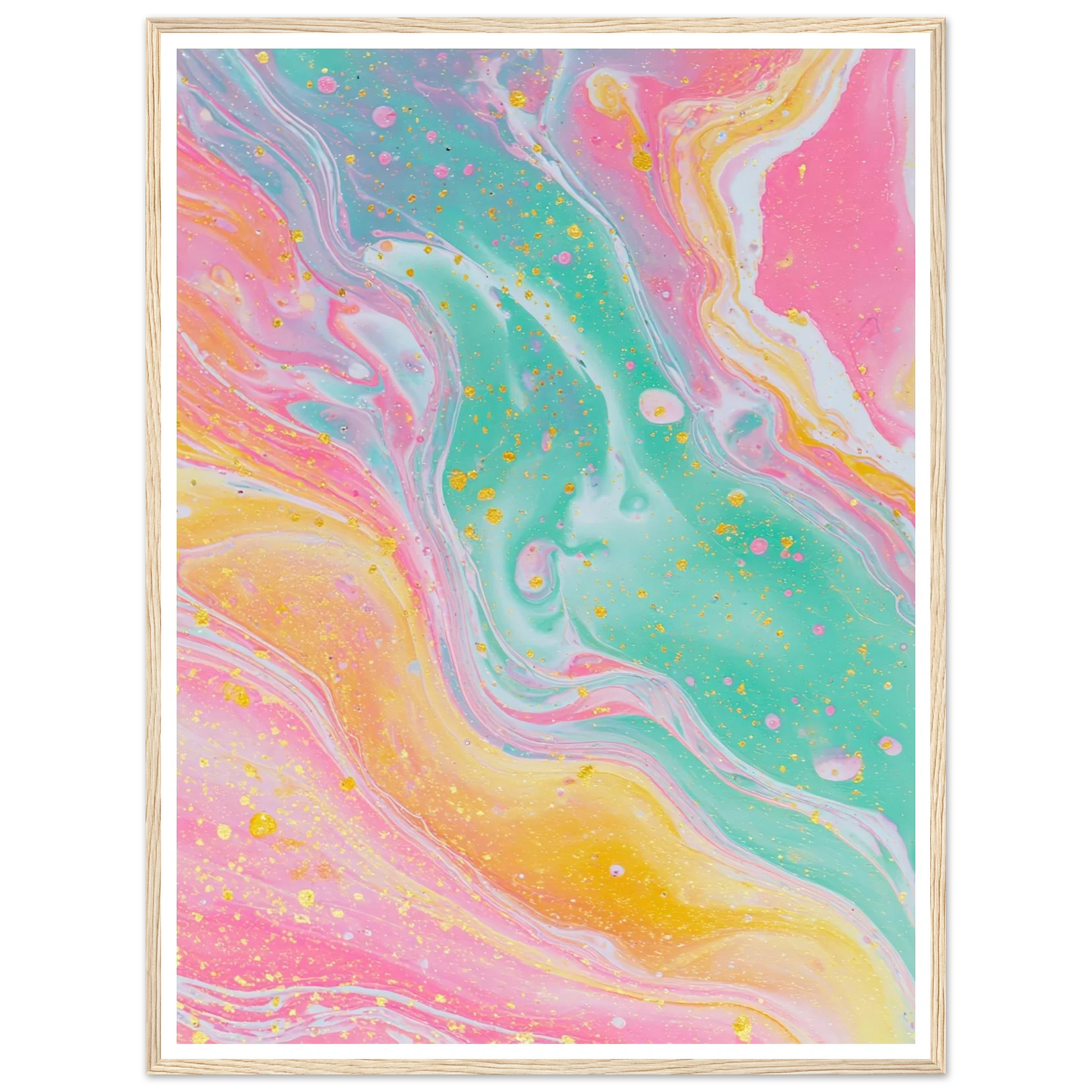 Opaline Softness - Framed Poster - 30x40 cm / 12x16″ - Black frame