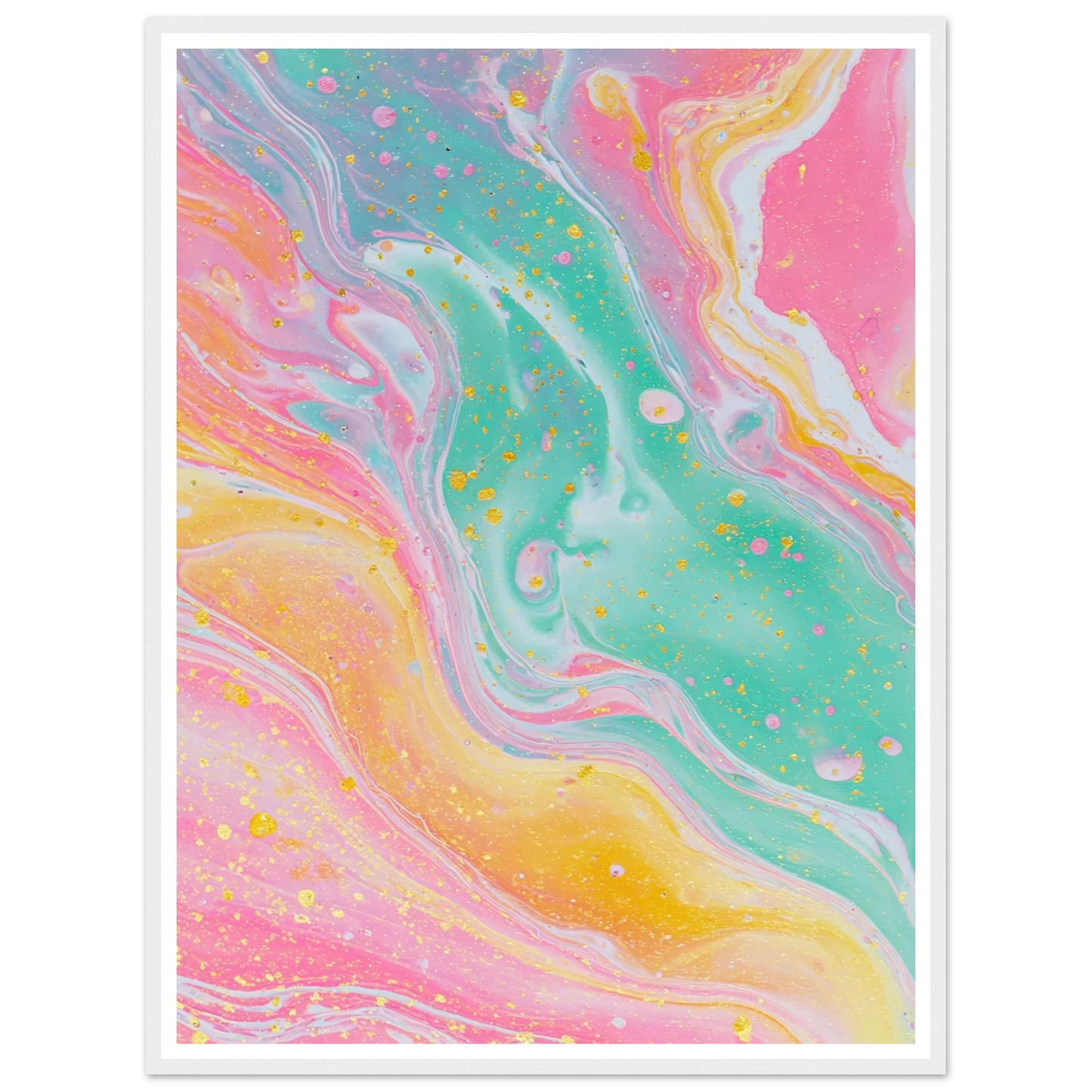 Opaline Softness - Framed Poster - 30x40 cm / 12x16″ - Black frame