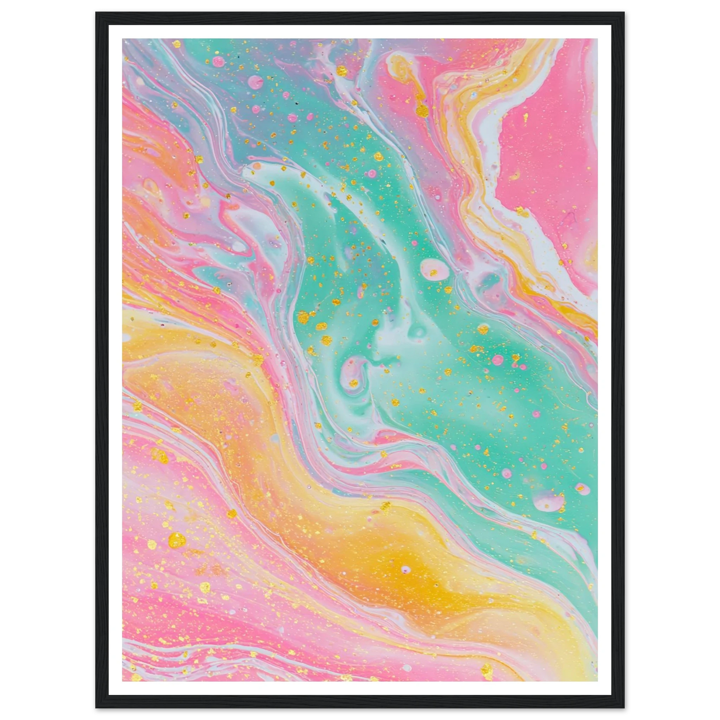 Opaline Softness - Framed Poster - 30x40 cm / 12x16″ - Black frame