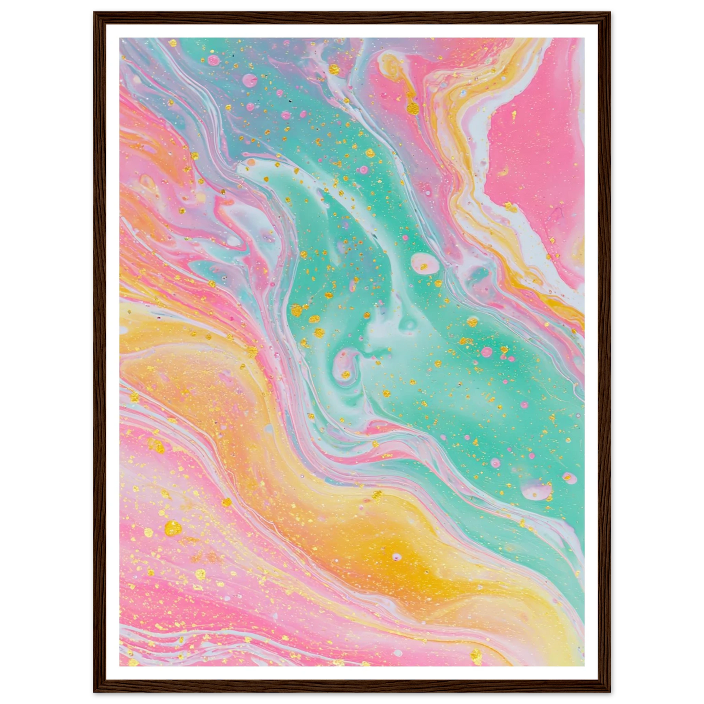 Opaline Softness - Framed Poster - 30x40 cm / 12x16″ - Black frame