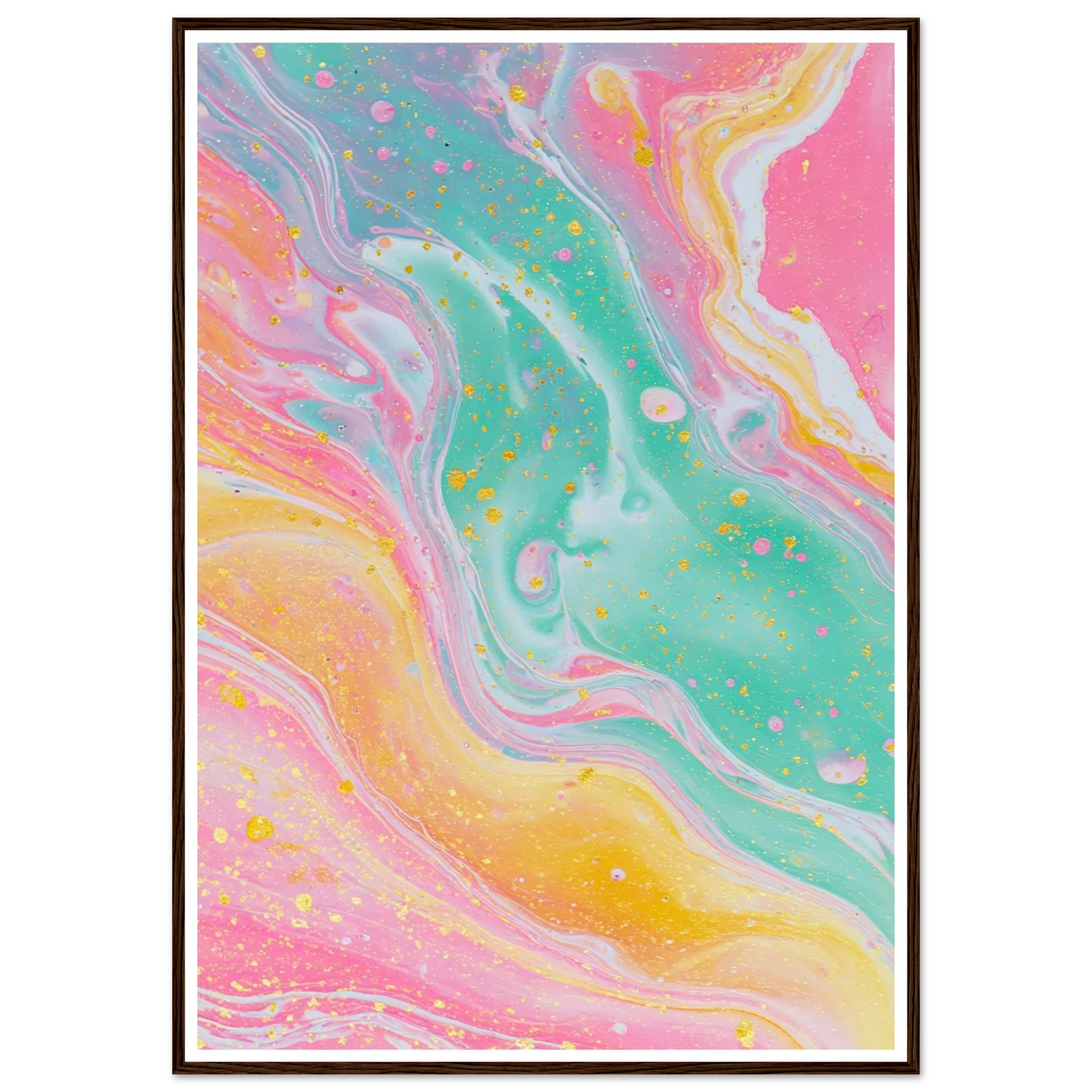 Opaline Softness - Framed Poster - 30x40 cm / 12x16″ - Black frame