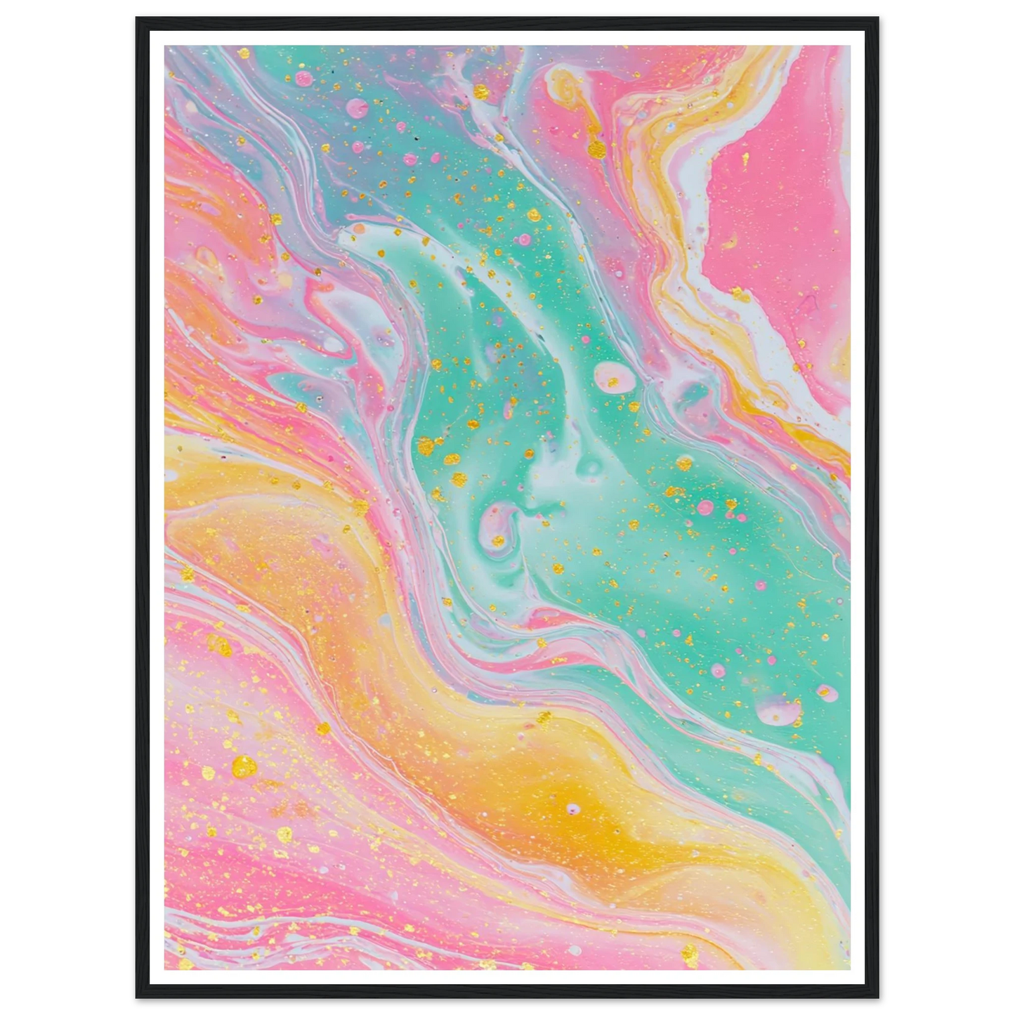Opaline Softness - Framed Poster - 30x40 cm / 12x16″ - Black frame