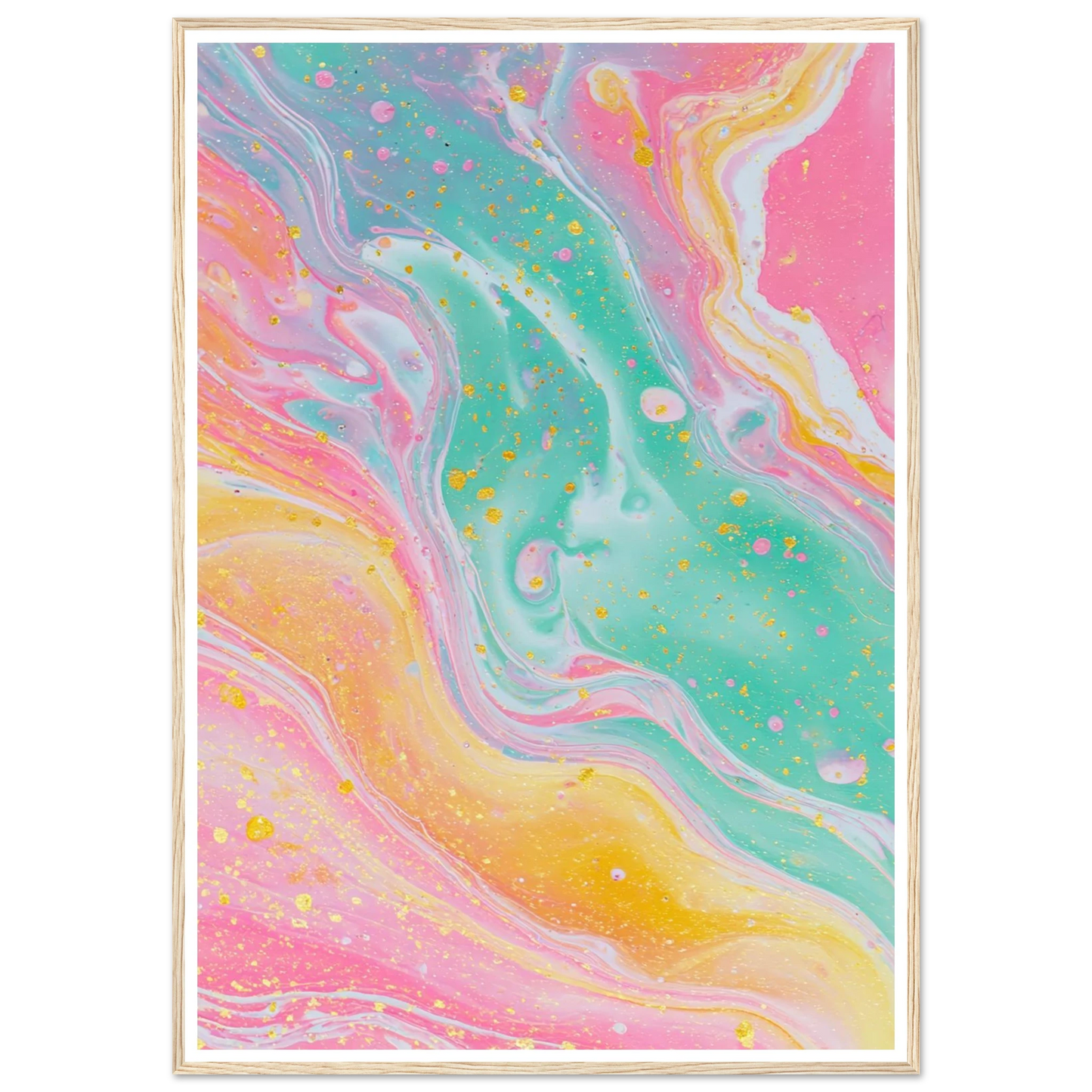 Opaline Softness - Framed Poster - 30x40 cm / 12x16″ - Black frame