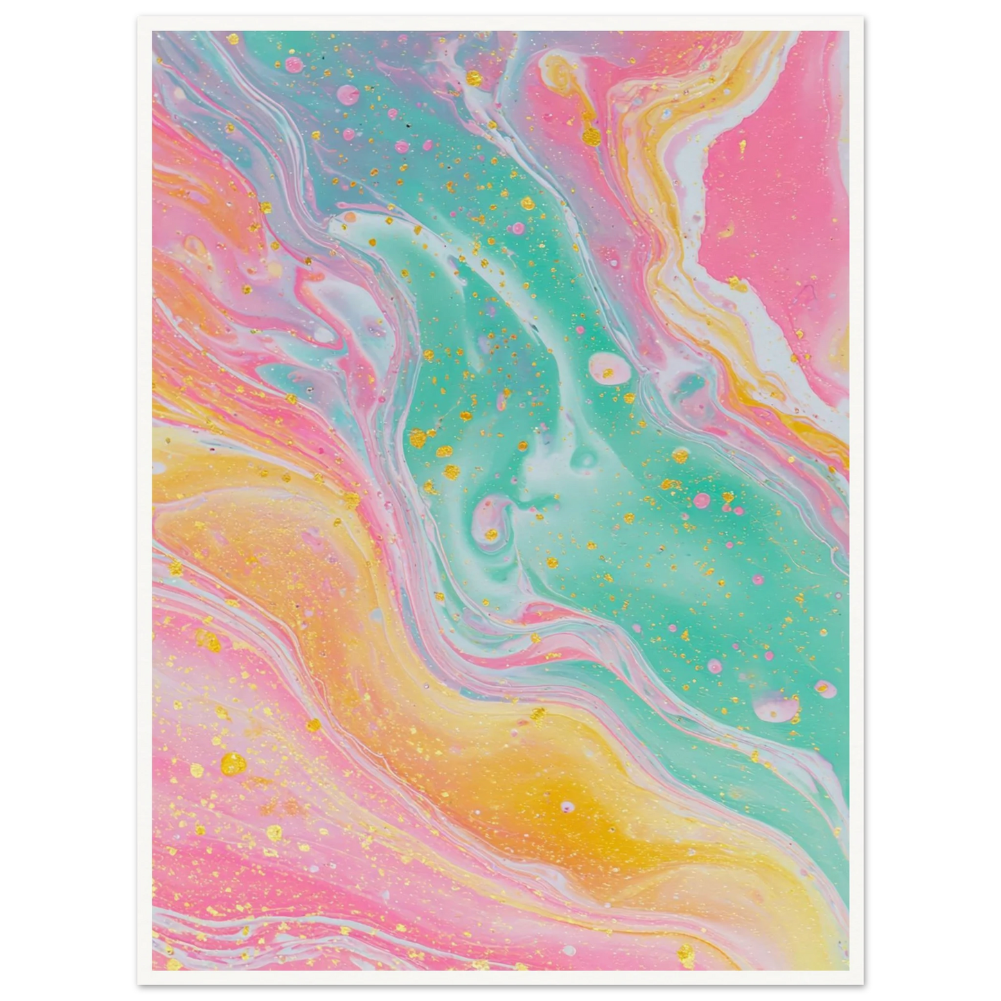 Opaline Softness - Framed Poster - 30x40 cm / 12x16″ - Black frame