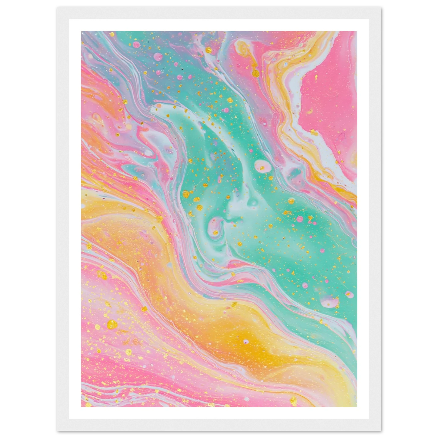 Opaline Softness - Framed Poster - 30x40 cm / 12x16″ - Black frame
