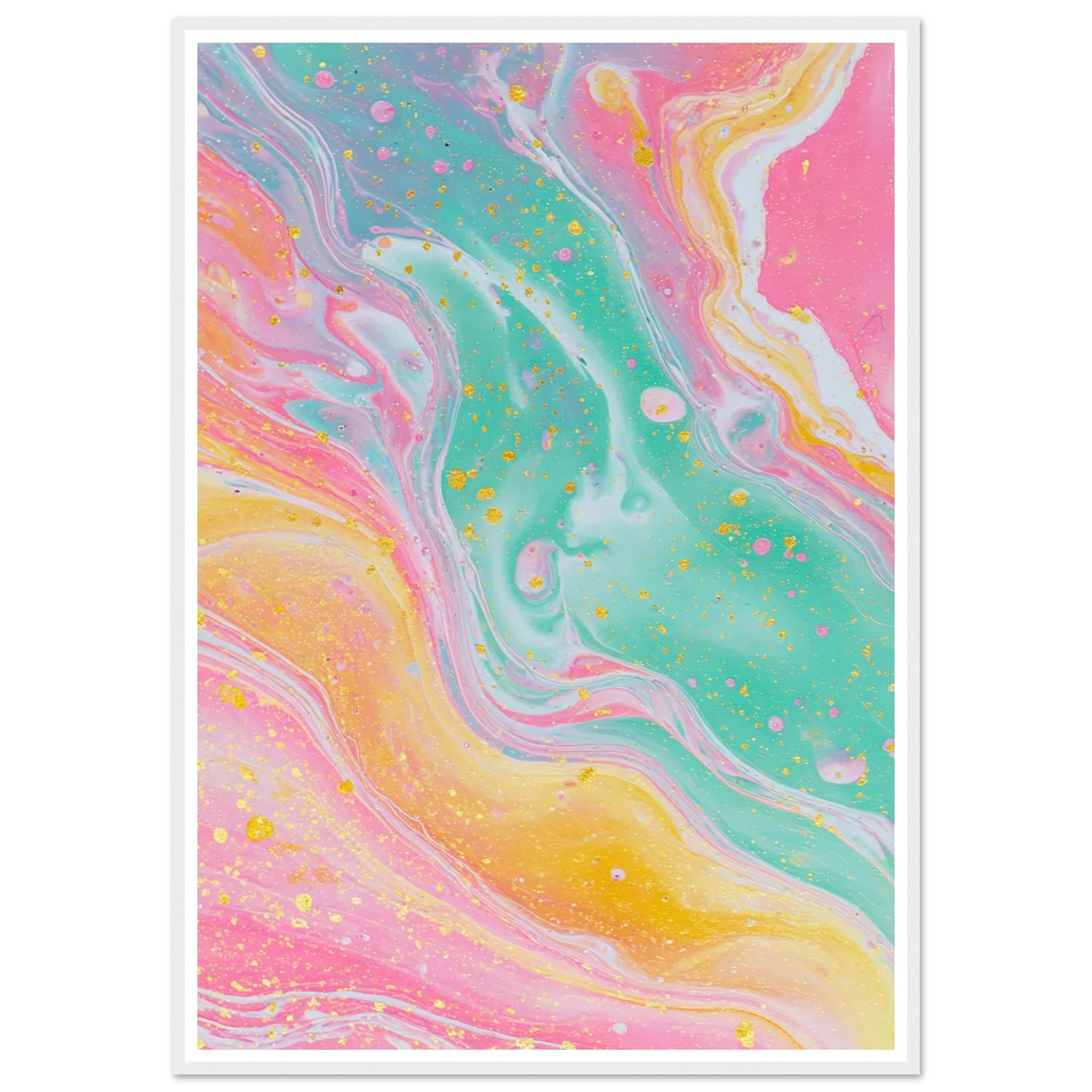 Opaline Softness - Framed Poster - 30x40 cm / 12x16″ - Black frame