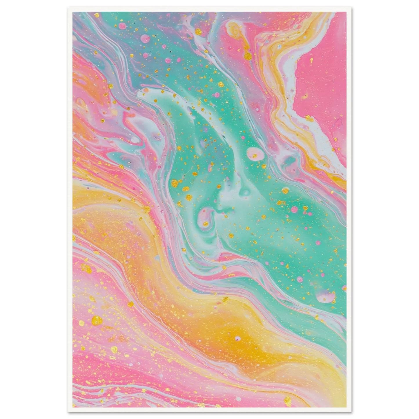 Opaline Softness - Framed Poster - 30x40 cm / 12x16″ - Black frame