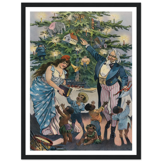 Our Christmas tree - Framed Poster - 30x40 cm / 12x16″ - Black frame