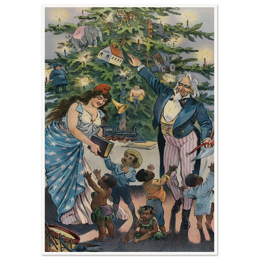 Our Christmas tree - Framed Poster - 30x40 cm / 12x16″ - Black frame