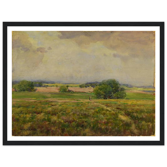 Over The Maryland Fields Art Print | William Henry Holmes - Framed Poster - 30x40 cm / 12x16″ - Black frame
