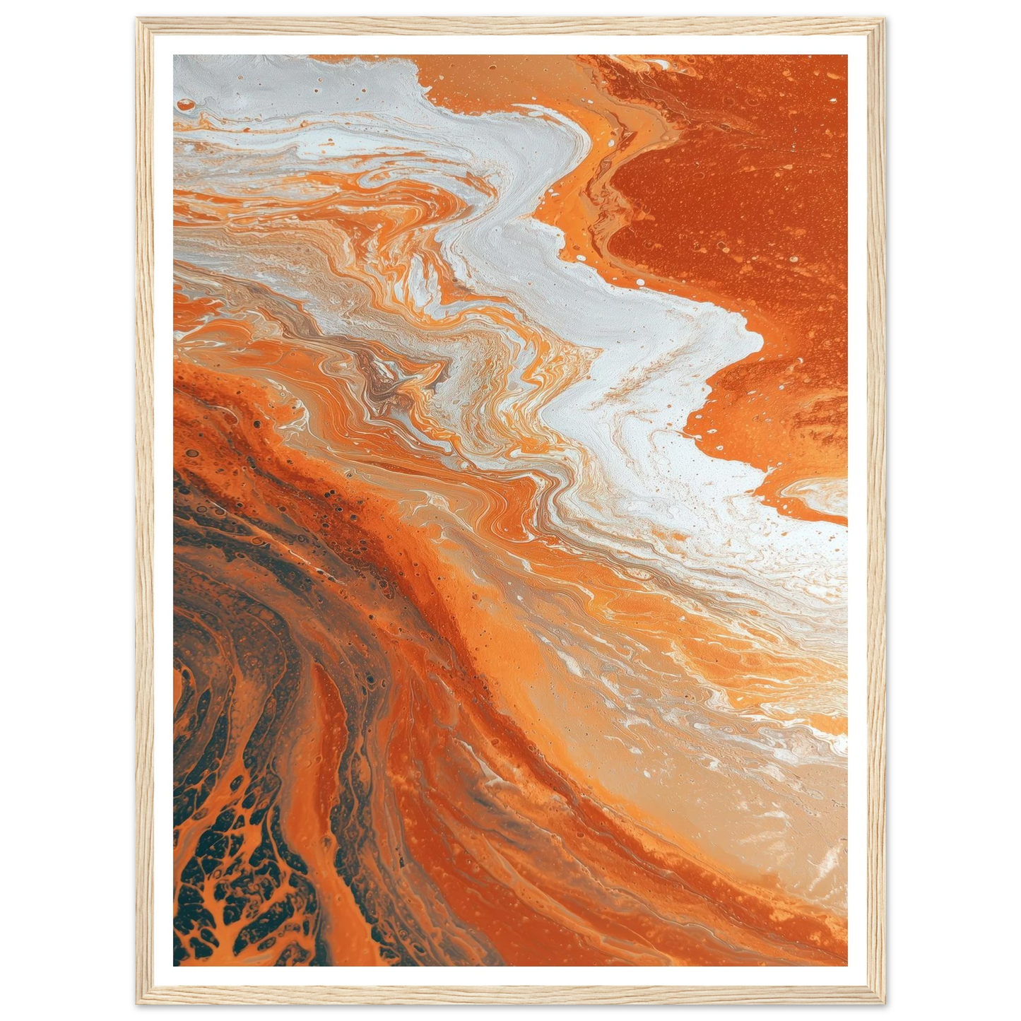 Oxide Flow - Framed Poster - 30x40 cm / 12x16″ - Black frame