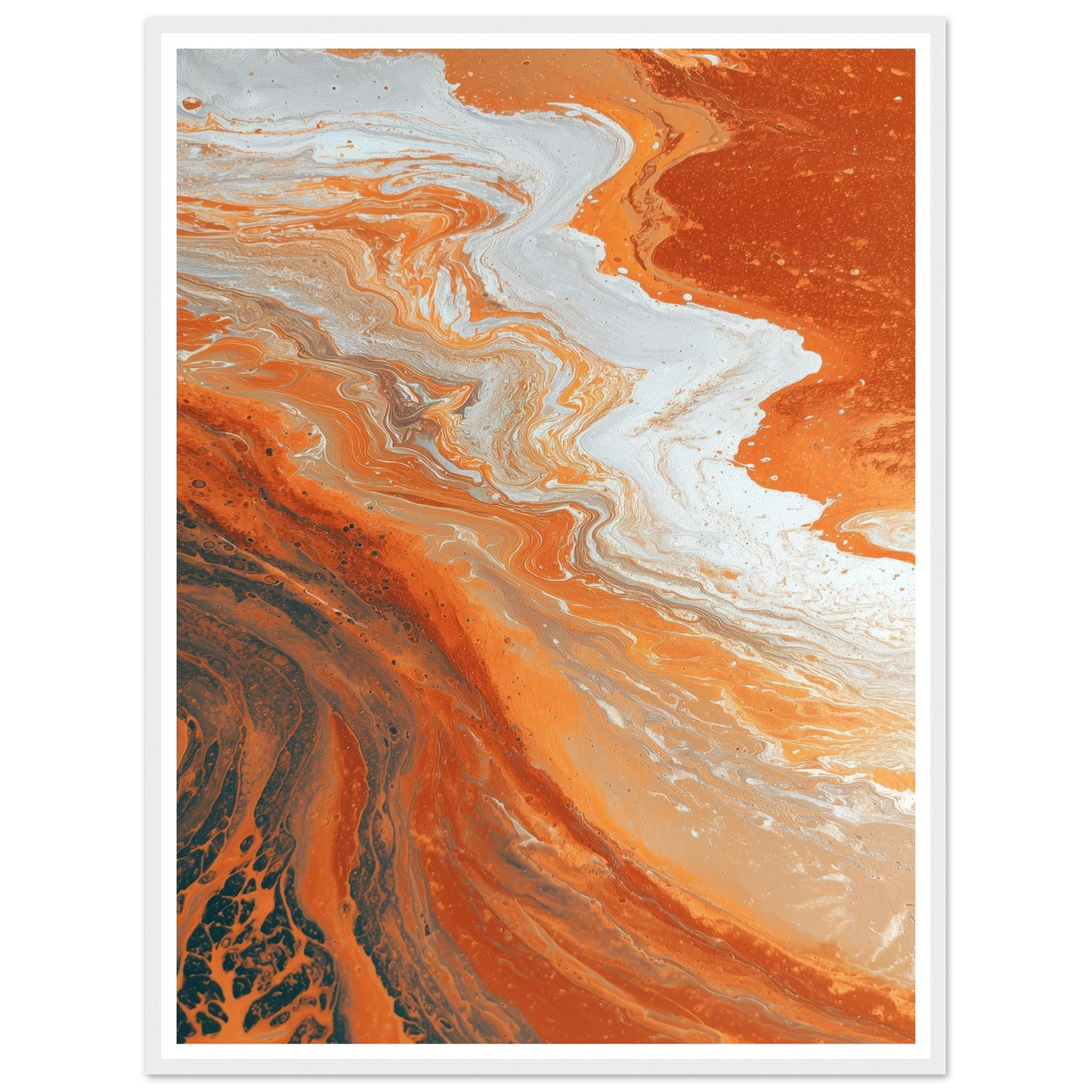 Oxide Flow - Framed Poster - 30x40 cm / 12x16″ - Black frame