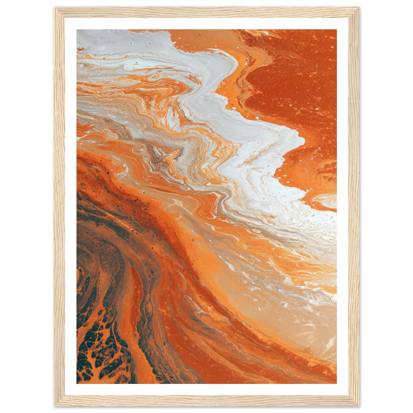 Oxide Flow - Framed Poster - 30x40 cm / 12x16″ - Black frame