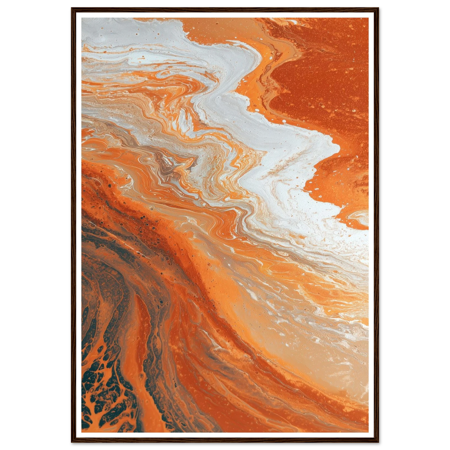 Oxide Flow - Framed Poster - 30x40 cm / 12x16″ - Black frame