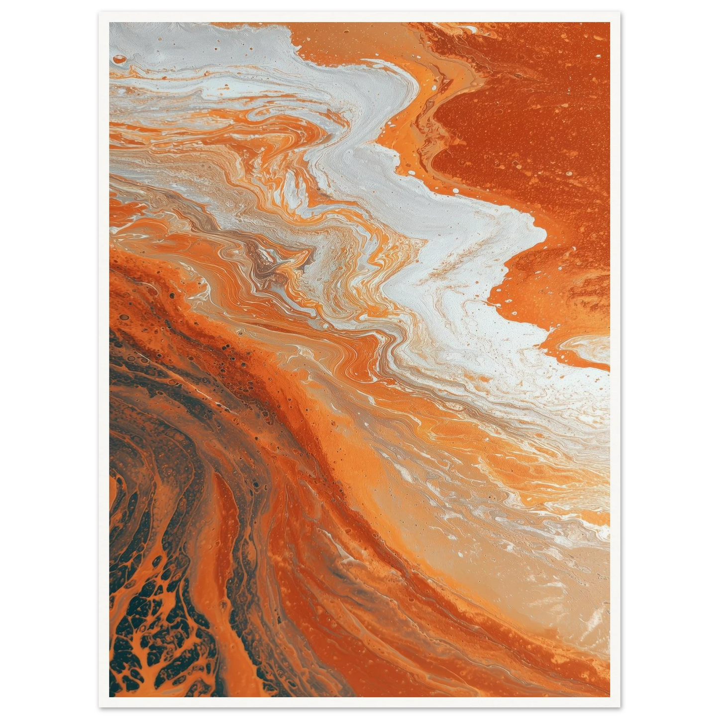 Oxide Flow - Framed Poster - 30x40 cm / 12x16″ - Black frame