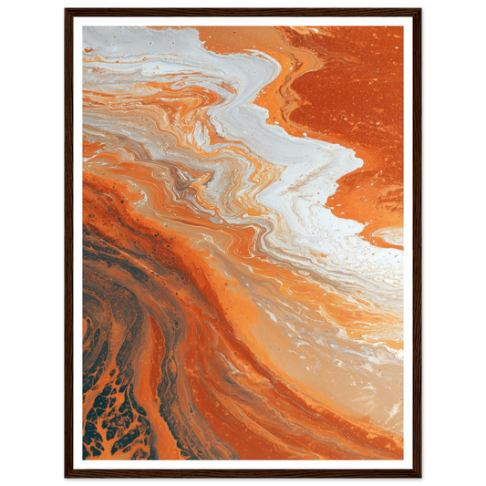 Oxide Flow - Framed Poster - 30x40 cm / 12x16″ - Black frame