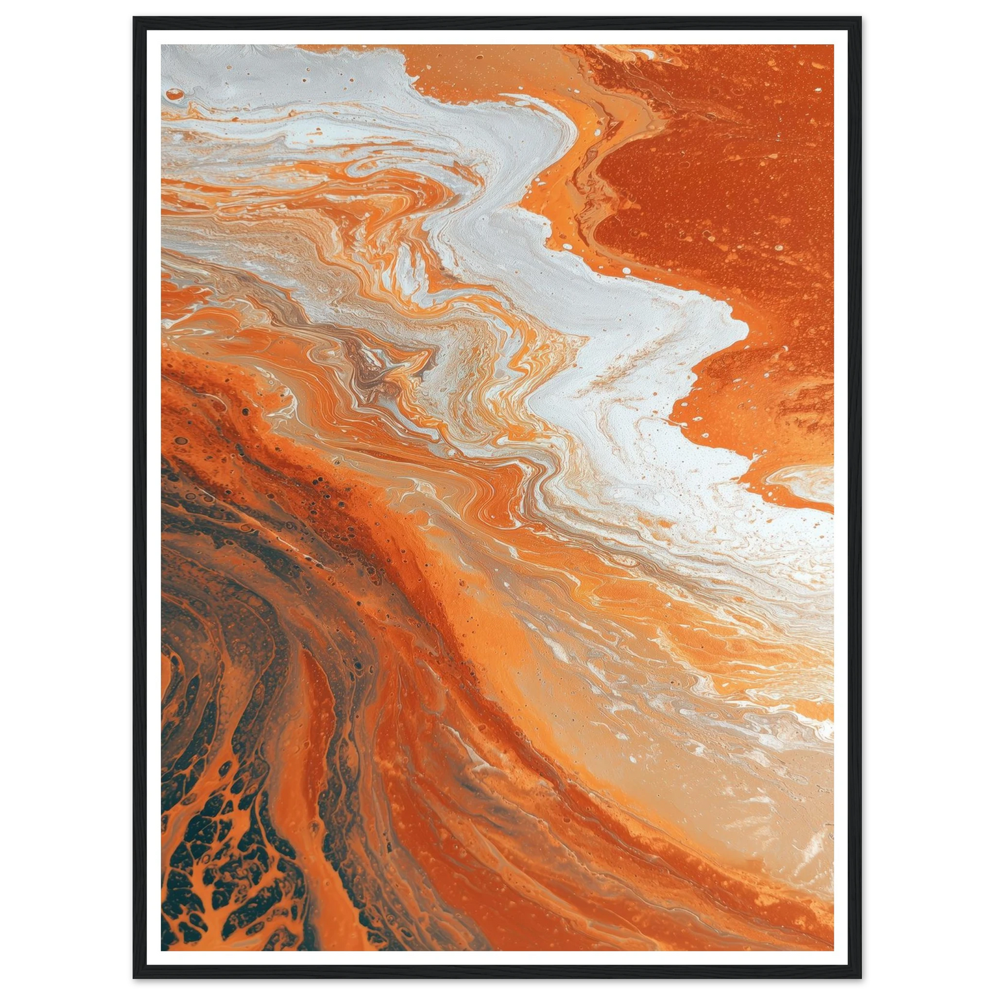 Oxide Flow - Framed Poster - 30x40 cm / 12x16″ - Black frame