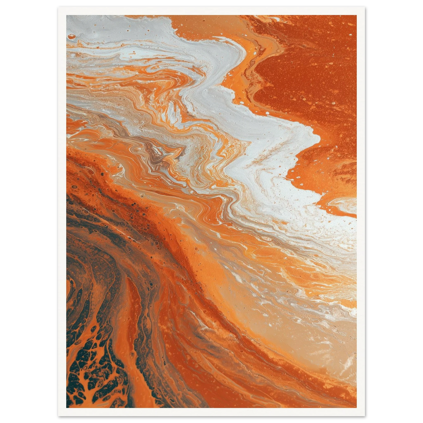 Oxide Flow - Framed Poster - 30x40 cm / 12x16″ - Black frame