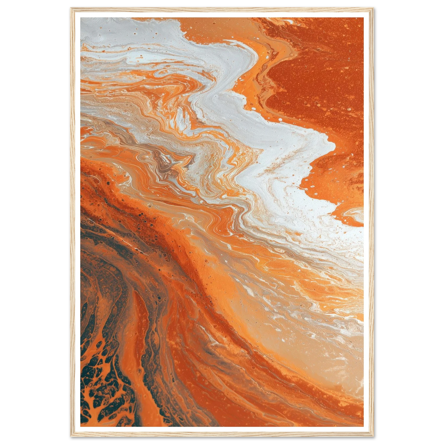 Oxide Flow - Framed Poster - 30x40 cm / 12x16″ - Black frame