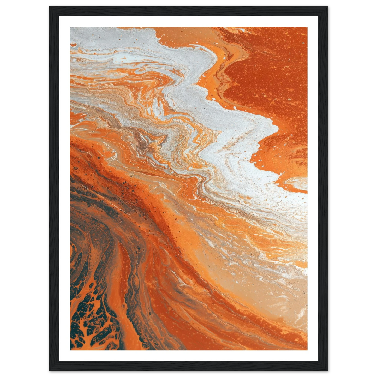 Oxide Flow - Framed Poster - 30x40 cm / 12x16″ - Black frame