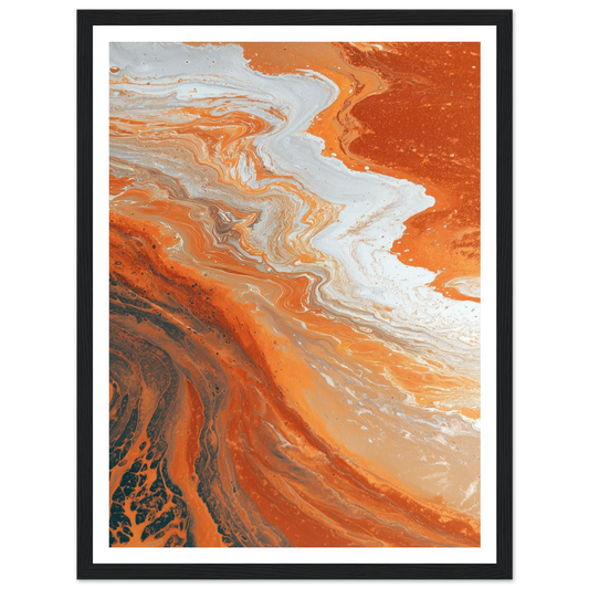 Oxide Flow - Framed Poster - 30x40 cm / 12x16″ - Black frame