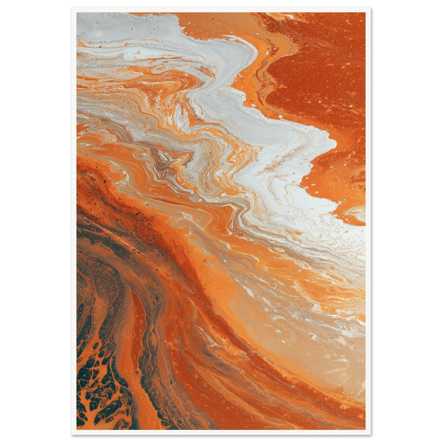 Oxide Flow - Framed Poster - 30x40 cm / 12x16″ - Black frame