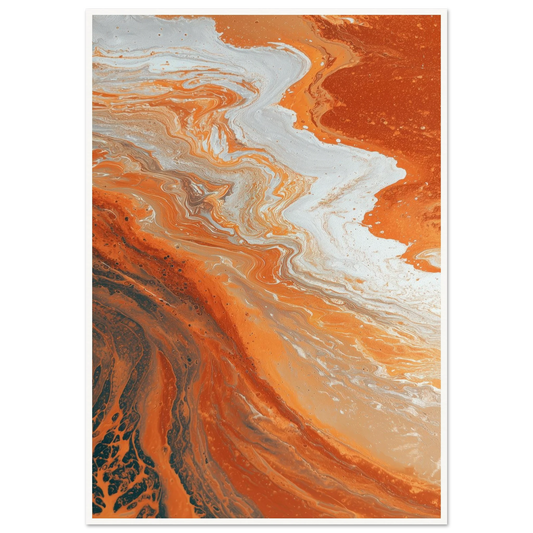 Oxide Flow - Framed Poster - 30x40 cm / 12x16″ - Black frame